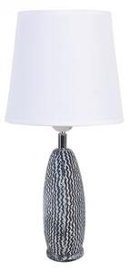 Stolní lampa keramická bílá šedá 38 cm (Clayre & Eef)