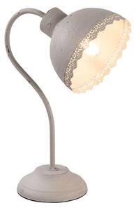 Stolní lampa kovová šedá 35 cm (Clayre & Eef)