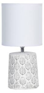 Stolní lampa keramická bílá šedá 31 cm (Clayre & Eef)