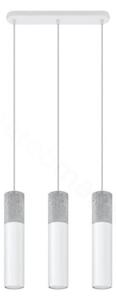 Sollux SL.0649 - Lustr na lanku BORGIO 3xGU10/40W/230V beton/kov bílá