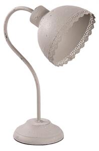 Stolní lampa kovová šedá 35 cm (Clayre & Eef)