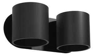 Sollux SL.0660 - Nástěnné bodové svítidlo ORBIS 2xG9/40W/230V černá