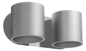 Sollux SL.0661 - Nástěnné bodové svítidlo ORBIS 2xG9/40W/230V šedá