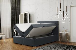Pohodlná postel ILIANA - 200x200, tmavě šedá