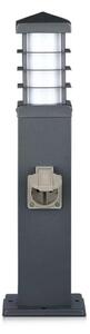 Venkovní lampa se zásuvkami 1xE27/13W/230V IP44