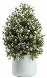 PLASTOVÝ KVĚTINÁČ LUNA VASE 42X32 CM BÍLÁ