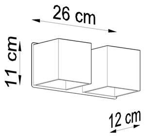 Sollux SL.0657 - Nástěnné svítidlo QUAD 2xG9/40W/230V černá