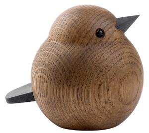 Novoform Dřevěný ptáček Mama Sparrow - Smoke Oak NVF105