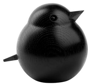 Novoform Dřevěný ptáček Papa Sparrow - Black NVF103