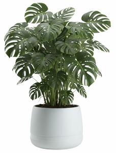 PLASTOVÝ KVĚTINÁČ LUNA VASE 48X38 CM BÍLÁ