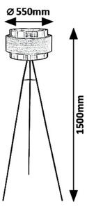 Rabalux 5385 - Stojací lampa BASIL 1xE27/40W/230V
