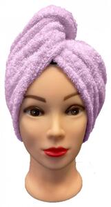 Rychleschnoucí froté Turban na vlasy fialový TiaHome