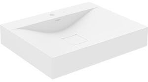 Mexen Poli umyvadlo na desku z konglomerátu 1/O 60 x 48 cm, bílá - 23026001