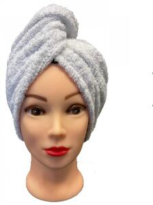 Rychleschnoucí froté Turban na vlasy bílý TiaHome