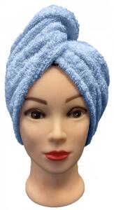 Rychleschnoucí froté Turban na vlasy světle modrý TiaHome