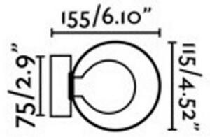 FARO 40086 - Koupelnové nástěnné svítidlo PERLA 1xG9/6W/230V IP44