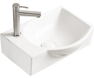 Mexen Mista pravé umyvadlo na desku 40 x 28 cm, bílá - 22174000R