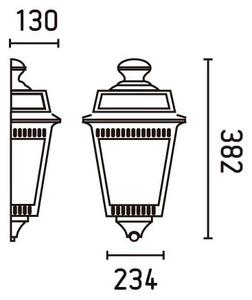 FARO 71424 - Venkovní nástěnné svítidlo ARGOT 1xE27/100W/230V IP44