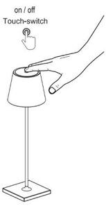 FARO 70776 - LED Venkovní dotyková stolní lampa TOC LED/2,2W/230V IP54