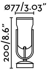 FARO 70035 - LED Venkovní nástěnné svítidlo SLOT-1 LED/14W/230V IP65 3000K