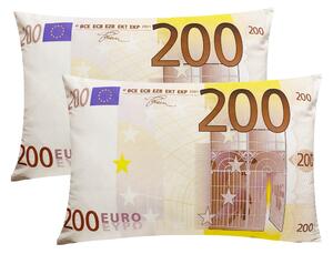Dekorační polštář bankovka 200 EU - 40x60 cm