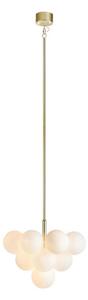 Markslöjd 107903 - Lustr na tyči MERLOT 13xG9/20W/230V pr. 56 cm bílá/zlatá