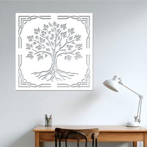Dřevěný strom PŘEDKŮ | Rozměry (cm): 40x40 | Zvolte barvu dekoru: Bílá