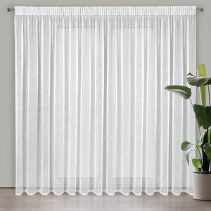 ZÁCLONA NA PÁSCE KELLY 300 X 250 CM BÍLÁ BT
