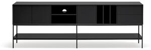 Černý TV stolek 220x74x45 cm Platt – Teulat