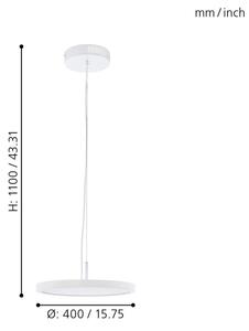 Eglo 33675 - LED RGBW Stmívatelný lustr na lanku CERIGNOLA-C LED/21W/230V + DO