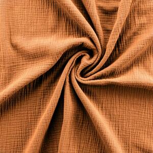 Oranžové/hnědé mušelínové povlečení na dvoulůžko/prodloužené 240x220 cm Angelia – douceur d'intérieur 3