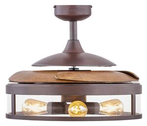 FANAWAY 212925 - LED Stropní ventilátor CLASSIC 3xE27/4W/230V hnědá + DO