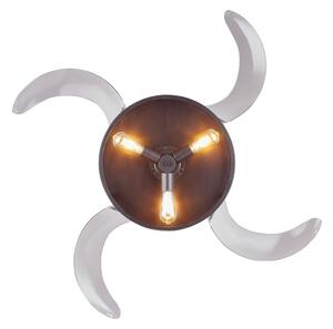 FANAWAY 212927 - LED Stropní ventilátor CLASSIC 3xE27/4W/230V černá + DO