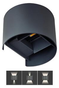 LED Venkovní nástěnné svítidlo REKA LED/7W/230V IP54 antracit