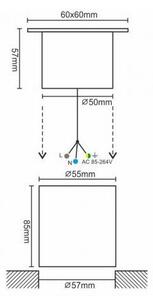 LED Venkovní nájezdové svítidlo LED/4W/85-264V IP67 2800K