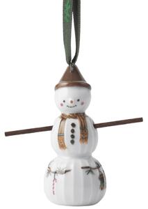 Kähler Design Závěsná keramická dekorace Sněhulák Hammershøi Christmas - Boy KD525
