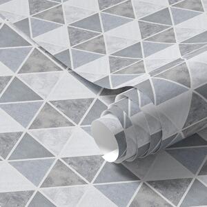 Tapety Geometrie trojúhelníků v chladných modrošedých tónech, Tapety abstraktní, a00917v1 : uwalls.cz