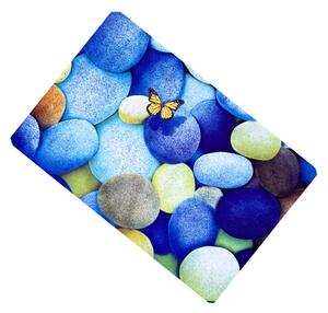 Numberoplus Dveřní rohožka 40x60 cm - Mořské kamínky Barva: Světle modrá