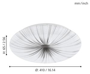 Eglo 98325 - LED Stropní svítidlo NIEVES LED/19,5W/230V
