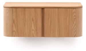Závěsná skříňka pod umyvadlo v dekoru jasanu v přírodní barvě 90x35 cm Salaya – Kave Home