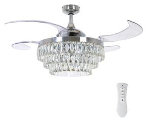 FANAWAY 212923 - LED Stropní ventilátor VEIL 6xE14/4,5W/230V chrom + DO