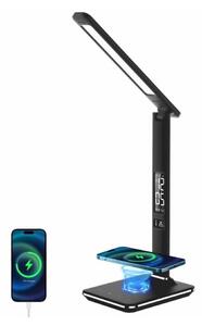 Brilagi-LED Stmívatelná lampa s bezdrátovým nabíjením REGINA LED/8,5W/230V černá