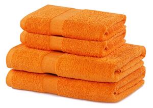 Sada oranžových ručníků DecoKing Niki