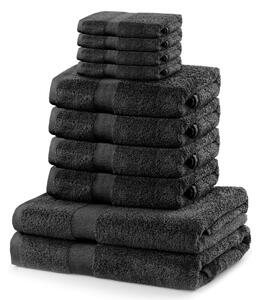 Sada ručníků DecoKing Kunis tmavě šedých