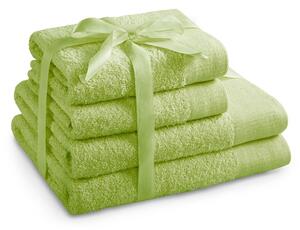 Sada bavlněných ručníků AmeliaHome AMARI světle zelená