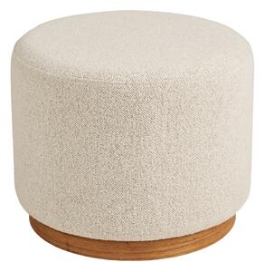 Béžový taburet z textilie bouclé Daisy – House Nordic