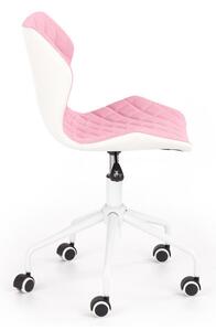 Dětská židle Matrix 3, bílá / světlá růžová