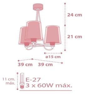 Dalber 81197S - Dětský lustr LIGHT FEELING 3xE27/60W/230V