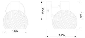 Globo 54025-1 - Nástěnné bodové svítidlo WILLY 1xE27/40W/230V