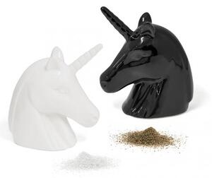 Slánka a pepřenka Unicorn | černá a bílá